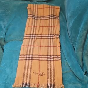 Pierre Cardin Plaid Scarf